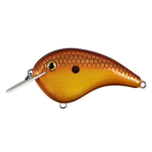 Strike King Chick Magnet Jr. Crankbait Fishing Lure, 1/4 oz, Dives 4-6 Feet, Premium Hooks - color: Baby Carp