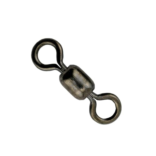 AFW American Fishing Wire Fishing Swivels - Mighty Mini 100% Stainless Steel Crane Swivels, 3X Stronger Than Brass, for Terminal Tackle Box, Up to 600lb Test - Fishing Gear for Fishing Line Leaders - size: 50 Pieces, 511 Pound Test