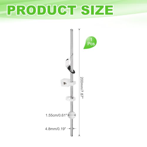 uxcell Lavatory Sink Drain Repair Kit, 304 Stainless Steel Center Ball Rods for Replacement Bathroom Sink Pivot Rod, 20cm Rod/15.5mm Ball - size: 15.5mm