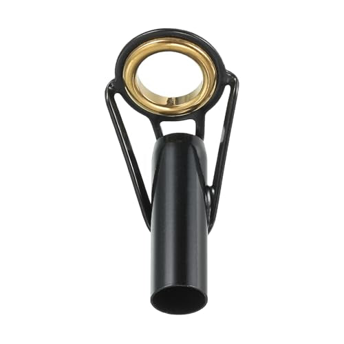 PATIKIL Fishing Rod Tip Repair Kit Stainless Steel Pole Ring Guide Replacement for Saltwater Freshwater Fishing - color: Golden, size: 4-6.5mm