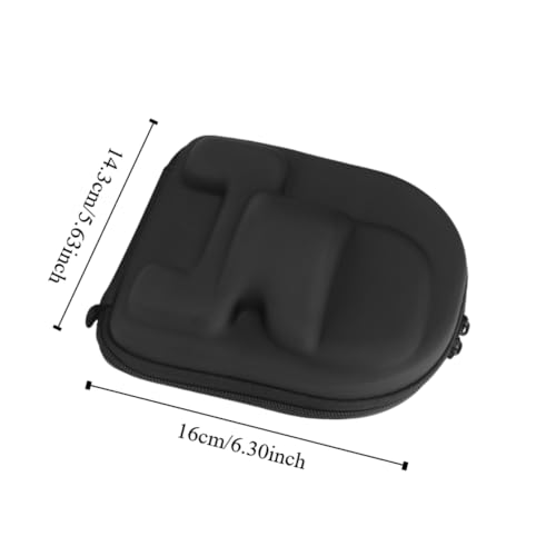Reel Case – EVA Hard Shell Cover with Sponge Lining, Water proof Storage for Right-Hand Fishing Reels, Travel Protective Pouch (16x14.3x7cm, Black)‌