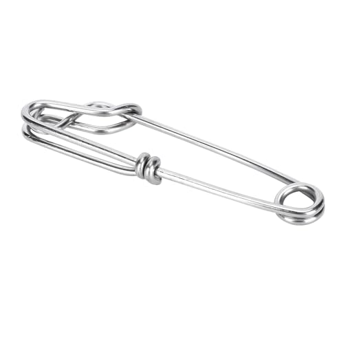 15pcs Longline Fishing Snap Clips, Stainless Steel Tuna Clips with Snap Swivel Longline Branch Hangers Fishing Accessories for Saltwater, Shark, Tuna Fishing