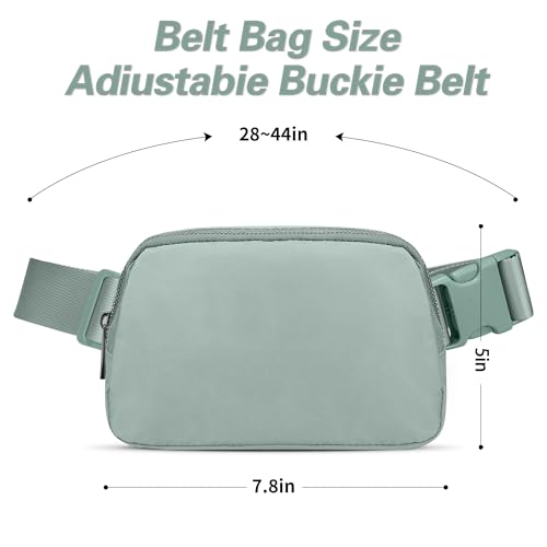 JSJ Mini Fanny Pack for Women & Men,Valentines Day Gifts for Girls Teens Kids Daughter Sister Her,Trendy Stuff Crossbody Bags Cute Everywhere Belt Bags. (Sage Gray) - color: Sage Gray