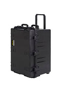 MEIJIA Premium Waterproof Large Rolling Hard Camera Case,Hard Protective Case with customizable fit foam and wheels,Full Protection with Light&Convenient Design,Elegant Black (33.25"X24.4"X19.3") - size: 33.25"X24.4"X19.3"