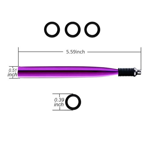 Wacky Rigging Tool, Fishing Bait Rigs, Wacky Rig Ring Tool with 70PCS Worm O-Rings, Wacky Worm Kit for Senko Neko Finesse Stick Soft Baits - color: Purple + a fishing lanyard