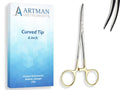 ARTMAN INSTRUMENTS Artery Forceps 6" Curved | Hemostats for Nurses, Surgical, Medical, Fishing, Hobby, and Craft Use | Gold-Plated Handle | Precision Locking Clamp Tool