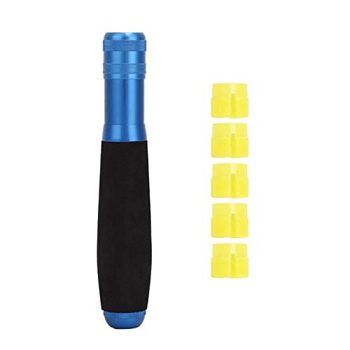 Fishing Rod Grip, Fishing Rod Spinning, EVA Foam Grips, Multi-Function Aluminium Alloy Fishing EVA Rod Handle Grip for DIY Rods Change(Blue)