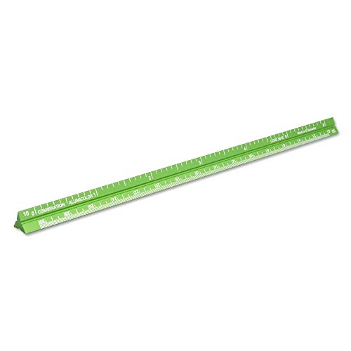Alumicolor 3610-6 Aluminum Combination Pocket Scale, 6IN, Green - color: Green, size: 6 Inch, style: Combination