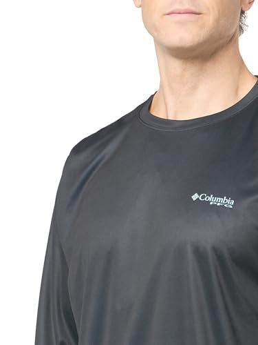 Columbia Men's Terminal Tackle PFG Line Time Long Sleeve - color: Black/Line Time Fade Tuna, size: Small