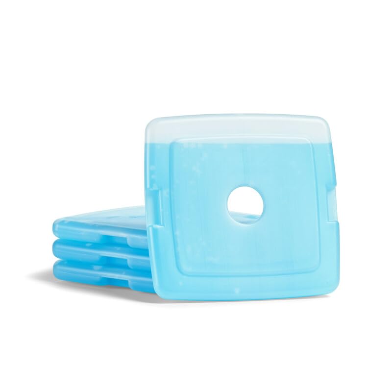 Cool Coolers by Fit + Fresh, Reusable & Long-Lasting Slim Ice Packs, Cold Packs for Lunch Boxes, Ice Packs for Lunch Bags, Blue 12 Pack - color: Blue (12 Pack)