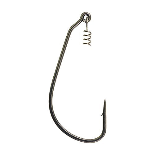 Berkley Fusion19 Wide Gap Live Bait Hooks, Size 4 Fishing Hooks, Needle Point with SlickSet Coating for Easy Penetration, Forged for Added Strength - color: Smoke Satin, size: 7/0, style: Swimbait