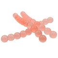 Fishing Scented Soft Plastic Beads Artificial Salmon Egg Bait Packs for Trout, Steelhead and Salmon (Spawn Roe Fishing Tackle) - color: Peach Clear Glow, size: .312"/8mm-30 Eggs per pack