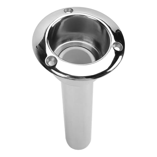 2 in 1 Boat Fishing Rod Cup Holder, Stainless Steel Fishing Rod Holder for Boats, Outrigger Cup Holder for Fishing Rod Holder, 0 Degree/15 Degree/30 Degree - size: 15 Degrees