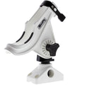 Scotty 0280-WH Baitcaster/Spinning Rod Holder, with# 241 Side Deck Mount, White