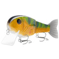 BASSROCK Topwater Fishing Lures for Bass Pike Salmon Floating Swimbait Jointed Crankbait Freshwater Saltwater 4.9in/1.76oz RK1001 - color: Perch, size: 3.9in/1.04oz