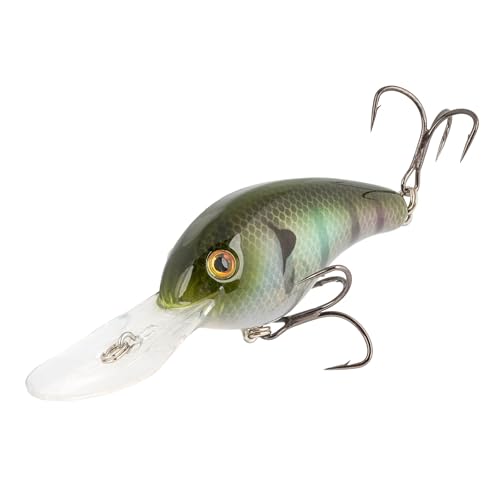 Strike King (HC5XDE-822) 5XD Elite Fishing Lure, Deep Diving Crankbait, 5/8-Ounce, Unique Curved Bill, Dives to 15-Feet, Rattle Chambers, Size 2 Mustad Triple Grip Hooks, The Real Gill