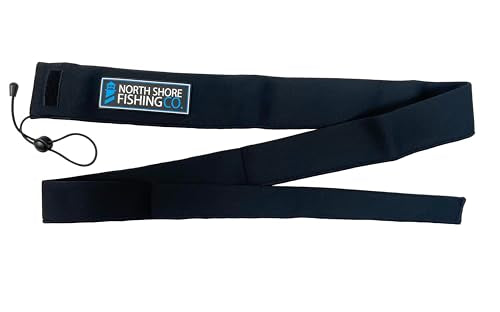 Premium Neoprene Fishing Rod Sleeve – Floating, Puncture Resistant, Labeled Protective Sock for Casting, Spinning, Trolling Fishing Rods - color: Black, size: 60", style: Casting/Trolling