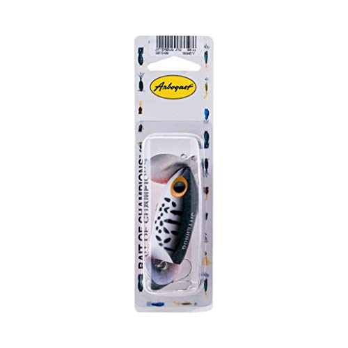 Arbogast Jitterbug Topwater Bass Fishing Lure - Excellent for Night Fishing - color: Coach Dog Orange Belly, size: 3 1/2", 5/8 oz