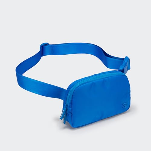 Pander Two Way Zipper Fanny Pack Nylon Everywhere Belt Bag for Women, Water Repellent Waist Packs, Crossbody Bags with Adjustable Strap (Capri Blue) - color: Capri Blue