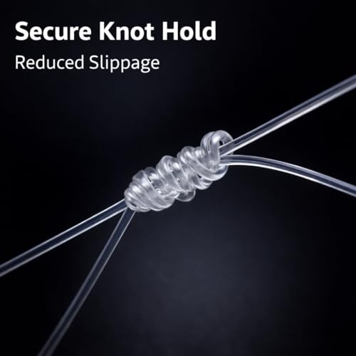Monofilament Fishing Line, 10 lb Test, Clear, Strong and Durable, Smooth Casting, Low Visibility, for Freshwater and Saltwater