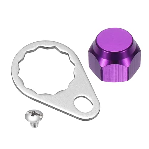 Fishing Reel Screw Nut Caps, Right Handle Knob Locking Plate Nut Replacement Parts - color: Purple, size: M7
