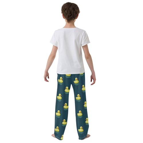 Pajama Pants Long Sleep Pant Elastic Waist Pajama Bottoms with Pockets - color: Color 5, size: 6-8 Years