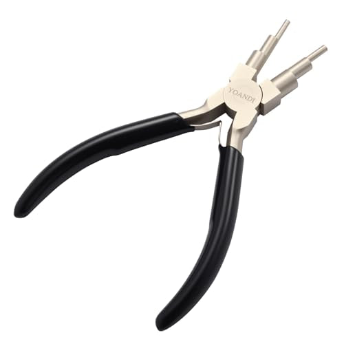 2-in-1 Jewelry Pliers & Wire Looping Tool, High-Carbon Steel Bail Making Pliers with 2-9mm Adjustable Jaws, Professional Hand Wire Wrapping Jewelry Making Supplies