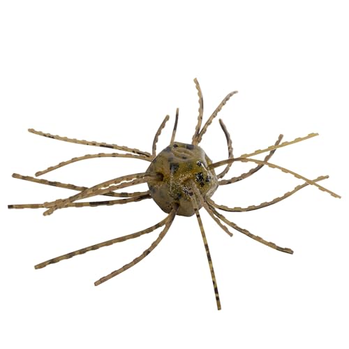 Strike King Tumbleweed Floating Fishing Lure, Finesse Creature Bait, 3-Inches, 4-Pack - color: Green Pumpkin