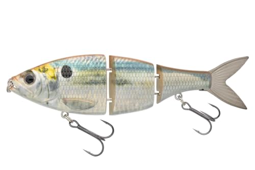 Nage Jointed Swimbait 4.75"- 7/8oz - color: Threadfin Shad "Match The Hatch"