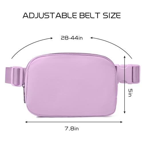 Gitus Belt Bag for Women Fanny Pack Crossbody Bags Fashion Waist Packs with Adjustable Strap Gifts for Women Men (Lavender) - color: Lavender, style: Mini Belt Bag