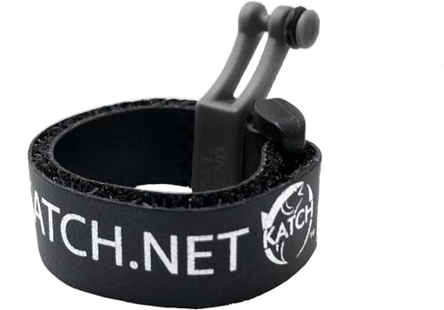 KATCH Hook Keeper for Fishing Rod: Regular & Mini Sizes - Secure Lure & Accessory Holder (Black, Mini) - color: Mini Black