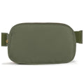 Belt Bag Zipper Fanny Pack Crossbody Bags for Women,Fashion Nylon Waist Packs, Water Repellent Two Way wear with Adjustable Strap Gifts for Teenage Girls Women Men(dark green) - color: dark green