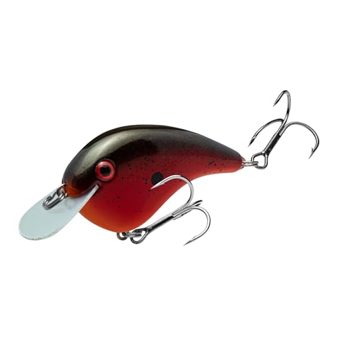 Strike King Chick Magnet Jr. Crankbait Fishing Lure, 1/4 oz, Dives 4-6 Feet, Premium Hooks - color: Tomato Soup
