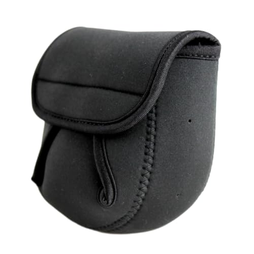 PURPLELILY Portable Spinnings Reel Cover Case Bag Fishing Reel Storage Bag Baitcasting Reel Cover Protective Pouches, Black, Small, Classic - size: Small