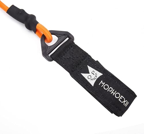 Kayak Paddle Leash, Paddle Leash Lightweight Coiled Kayak Rod Leashes for SUP Kayaking Canoing Fishing Boating - color: Orange - 4 Pack