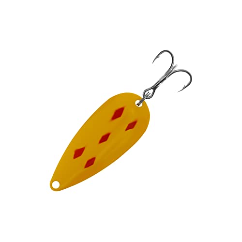 Arcadia Casting Spoons - color: Yellow/5 Red Diamonds, size: 7/8 oz. 5PCS