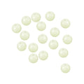 PATIKIL Glow Fishing Beads Plastic Round Rubber Luminous Fishing Bait Eggs Rig Bead Tackle Lures Accessories with Box - color: White, size: 6mm