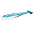 Lunker City Fishing Shaker 6" Swimbait Soft Plastic Bass Lure with Tail Swimming and Wobbling Action Swim Bait, 4 Per Bag, Made in The USA - color: Baby Blue Shad