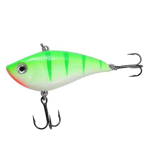 Northland Fishing Tackle Rippin' Shad Lipless Crankbait - Freshwater Fishing Oure for Bass, Walleye, Trout, & Crappie, The Perfect Bait in Nay Kit, Assorted Sizes & Colors - color: Glo Perch, size: 2.6" (5/8 Oz)