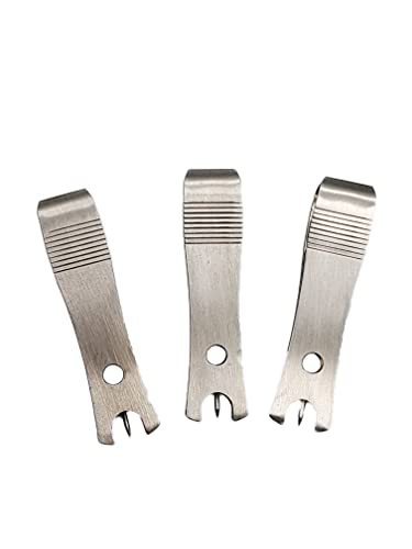 Al's Goldfish Lure Co. 3 PCS Jig Eye Punch Cleaner for Overcoated Jig Eye Paint & Line Clipper, Compact All-in-One Tool. Size: 2" x 0.5" x 0.5"