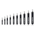 10 Pack Tungsten Skinny Drop Shot Weights, Pencil Sinkers with Round Eye for Free Rig & Finesse Bass Fishing, Drop Shot Rig Weights - color: Matte Black, size: 1/16oz - 5 Pack