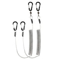 Booms Fishing T02 Fishing Pole Tether, Kayak Paddle Leash, Paddle Board Fishing Accessories, Heavy Duty Fishing Lanyard for Fishing Tools/Rods/Paddles - color: Black, 2pcs
