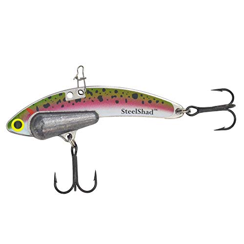 SteelShad - Heavy Series 1/2 oz. Bass Fishing Lures - Lipless Crankbait for Freshwater Fishing - Perfect for Smallmouth & Largemouth Bass, Walleye, Pike & Trout - Heavy Series - color: Trout