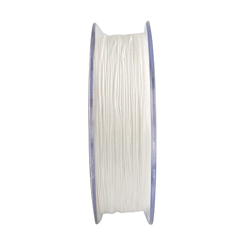 HERCULES Braided Fly Line Backing 20lb 30lb, 100Yds 300Yds, with Long-Lasting Color - color: White, size: 30LB 300Yds