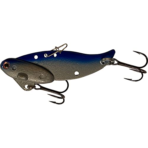 1 1/2oz - Blitz Blade - Blade Bait for Walleye, Lake Trout, COHO Salman, Pike, Musky Made in USA 100% Zinc Alloy - color: 6 Lure Combo