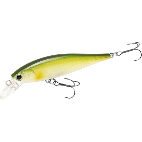 LUCKY CRAFT Pointer 78SP Fishing Lures, 3” Jerkbait Freshwater Bass & Trout Lures, Suspending 4ft–5ft Depth, Jerkbait with Walk-the-Dog Action, Precision Bass Fishing Gear and Accessories - color: 268 Pearl Ayu, size: PT65