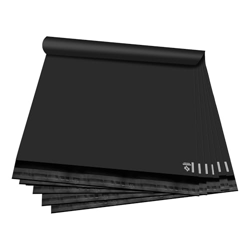 KKBESTPACK BLACK 19x24 50 PCS Large Poly Mailers Shipping Bags for Small Business – Self Sealing Package Envelopes - color: Black, size: 19" x 24" 50pcs