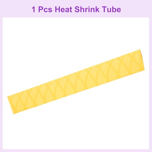 DMiotech Heat Shrink Sleeve Wrap Tubing x Tube Tubing for Fishing Rod Grips and Other Grips, Non Slip - Insulation - Waterproof 40'' Lengths, Dia 30mm Yellow - color: Yellow, size: Dia 30mm