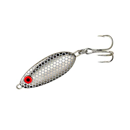 Bomber Lures Slab Spoon Spinner Bait Fishing Lure - color: Silver Back, size: 1 1/4 oz