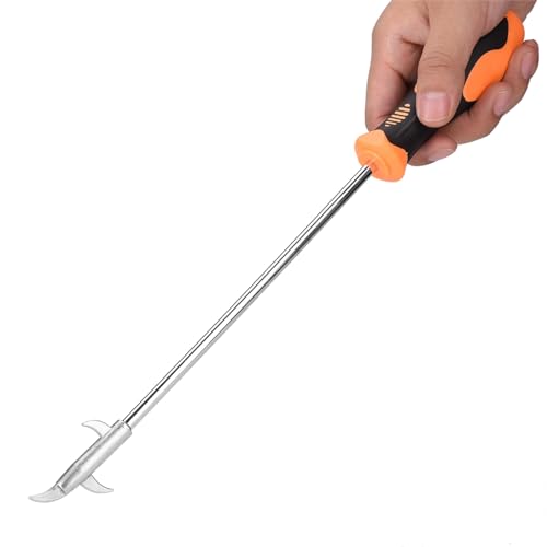 Car Tire Cleaning Hook, 4 in 1 Tire Stone Cleaning Hook, Stainless Steel Wheel Stone Cleaning Tool with Rubber Handle, Multifunctional Tire Stones Remover Hooks, 11.0in